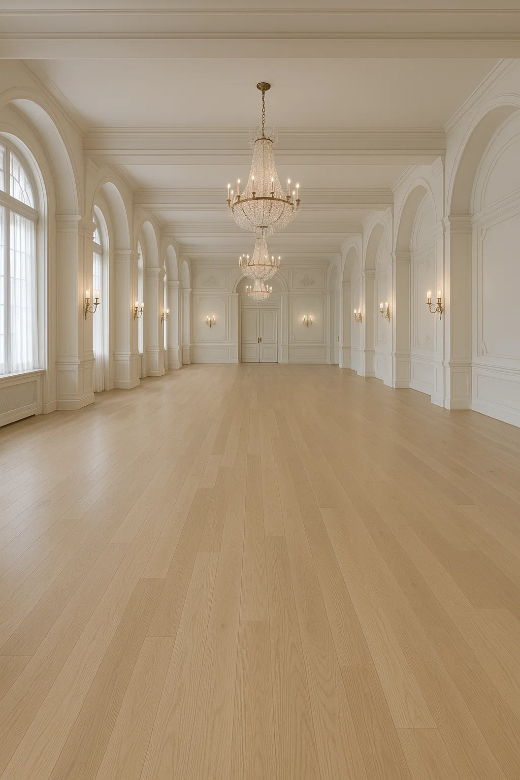 Elegant hardwood flooring
